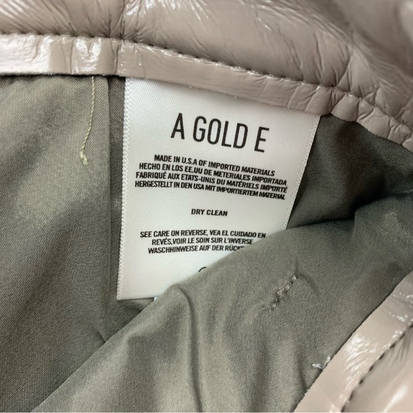 AGOLDE Recycled Leather 90’s Pinch Waist Pant in Quail Patent Sz 31 - Picture 10 of 15